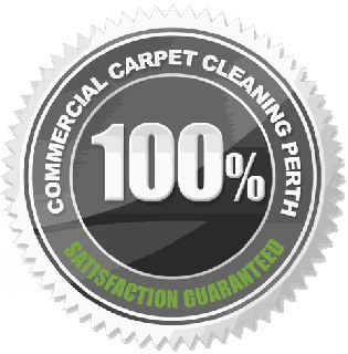 Commercial Carpet Cleaning Perth 100% satisfaction guaranteed seal, our promise to come back and set it right within 14 days